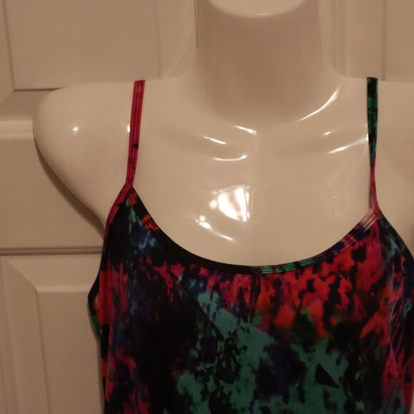 CDP & CO Spaghetti Strap Adjustable Abstract Print Tank Top Size Large - Picture 12 of 14